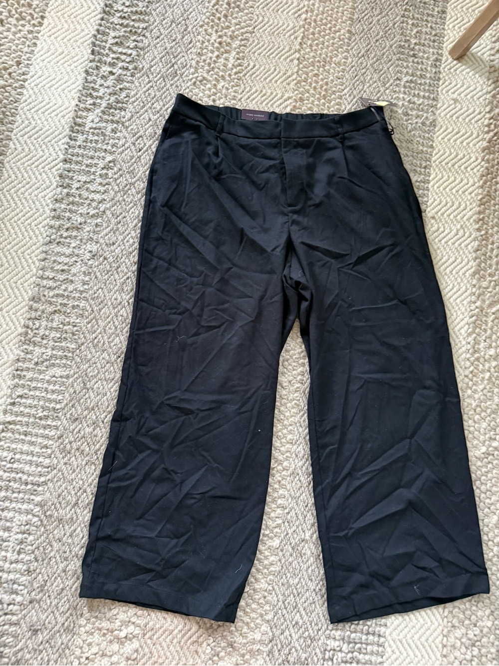 Ava & Viv Black Wide-Leg Women's Dress Pants size 20 new tags stretch no gap wai